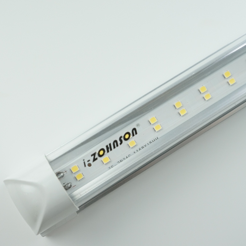 Двуредов плосък T8 интегриран LED тръба